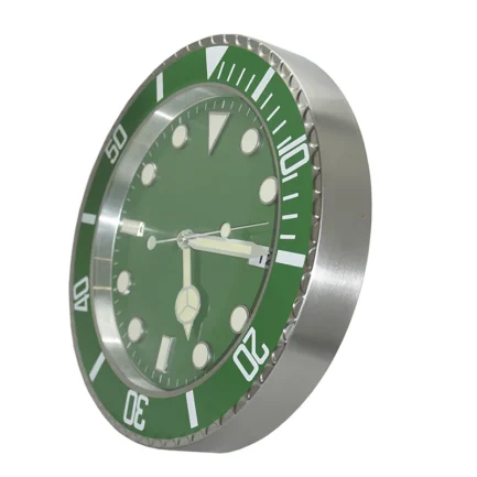 Horloge Murale en Métal Design Moderne de Luxe Fluorescente 34cm – Image 5