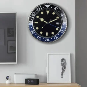 horloge murale en métal design moderne de luxe